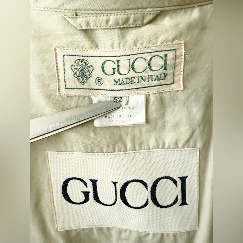 VTG GUCCI Cotton Windbreaker Jacket Size 54